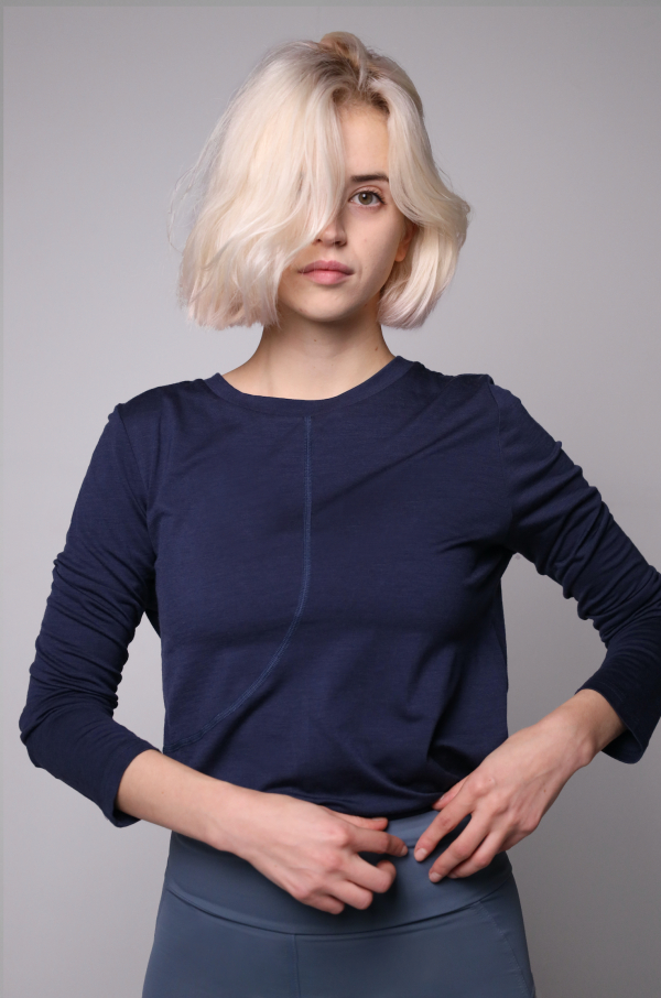 Merino longsleeve - blue