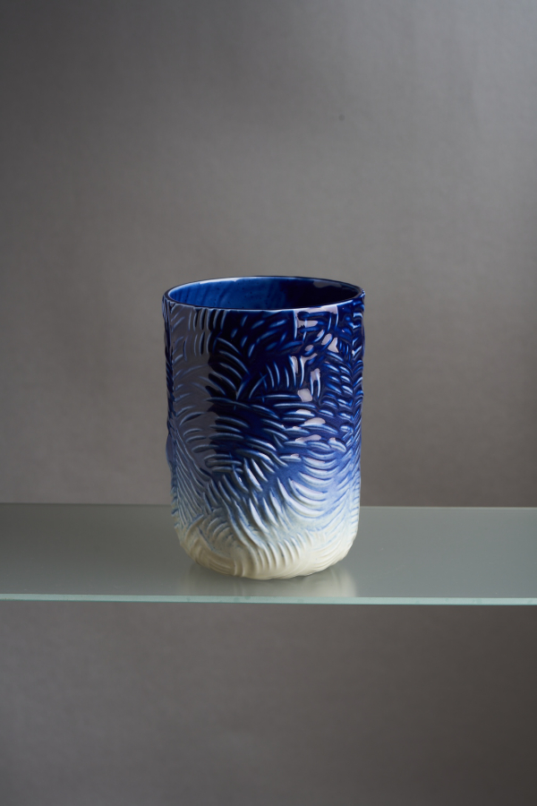  Dekopr - váza modrožlutá