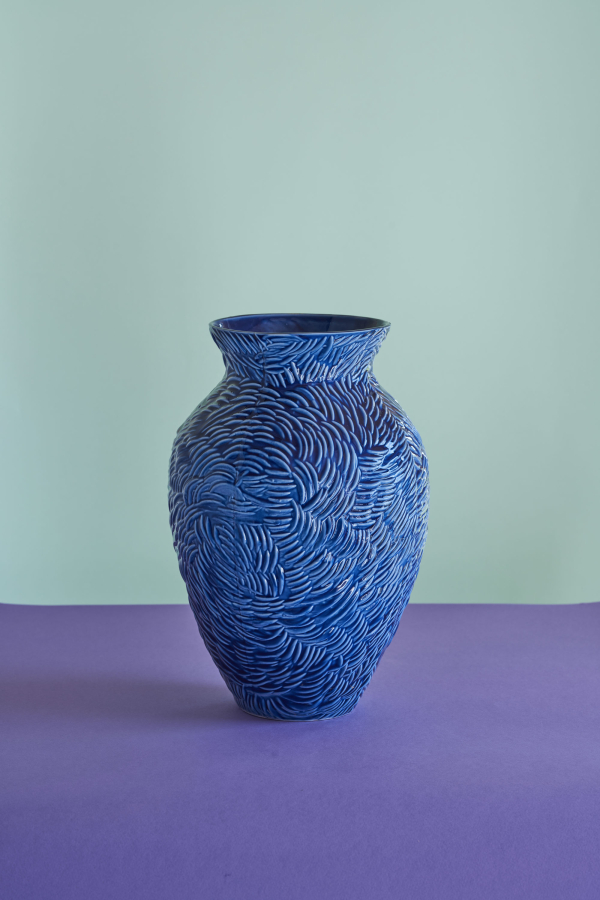 Dekopr - váza modrá - velká